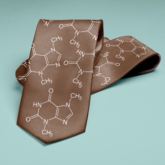 Cravate Chocolat Molecule Chimie (Créateur téléchargé)