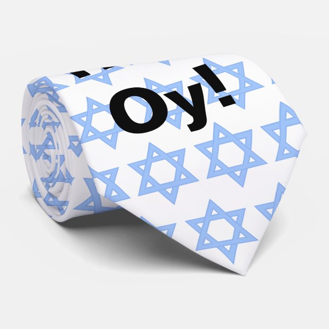 Cravate Chrismukkah Ho Ho Oy Necktie (Roulé)