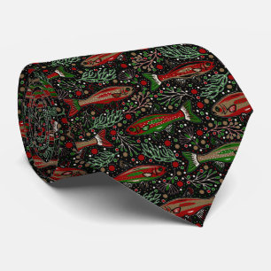 Cravate Christmas Fishers Pêche en eau douce Stylish