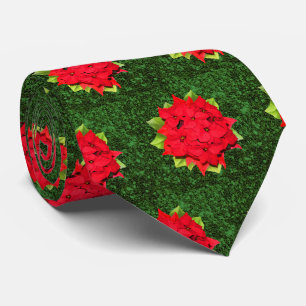 Cravate Christmas Poinsettia (arrière - plan de Parties sc