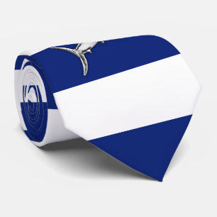 Cravate Chrome d'espadons de Marlin sur les rayures