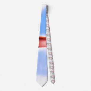 Cravate ciel bleu nuages