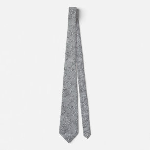 Cravate Circuitrie - Noir sur Gris