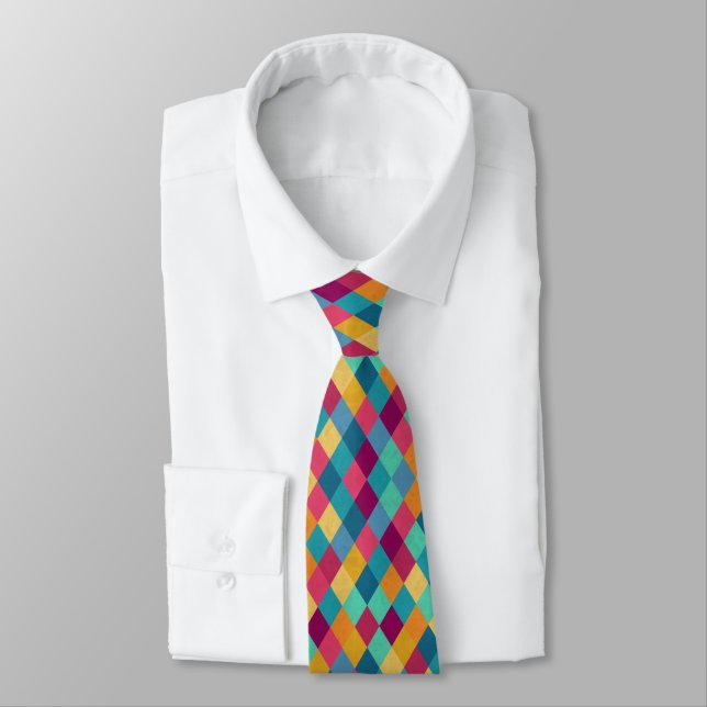 Cravate Circus Multicolor Rhombus (Attaché)