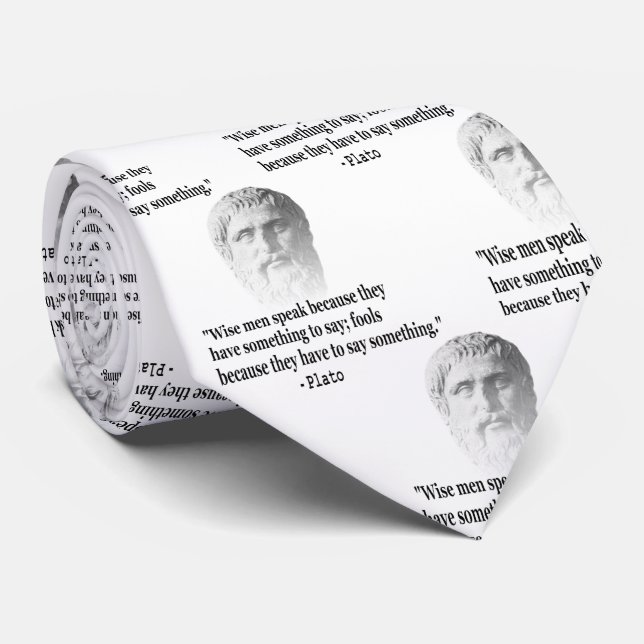 Cravate Citation Par Platon (Roulé)