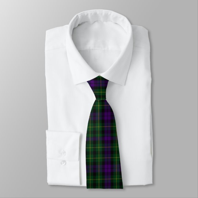 Cravate Clan écossais Abercrombie Tartan Plaid Motif (Attaché)