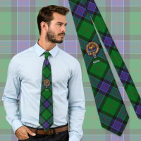 Clan Sinclair Crest sur la chasse Tartan