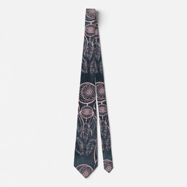 Cravate Classé Rose Gold Dreamcatcher Grey Motif (Devant)