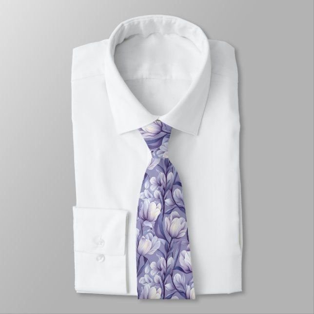Cravate Classic Birthday Gifts For Husband Tulip Flower (Attaché)