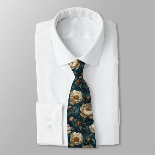 Cravate Classic Dads Fathers Day Gifts Peonies (Attaché)