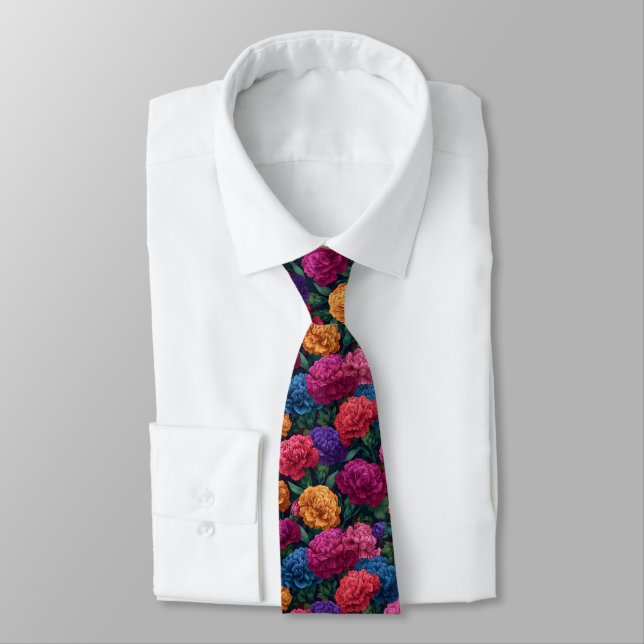 Cravate Classic Men Gifts Carnation Flower (Attaché)