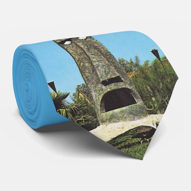 Cravate classique de la Floride de jardins de Tiki (Roulé)