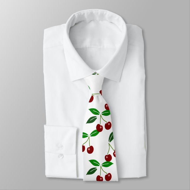 Cravate classique pour cerisier et feuilles person (Attaché)