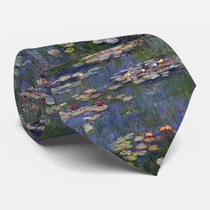 Cravate Claude Monet Impressionniste L'Eau Lillies Peintur