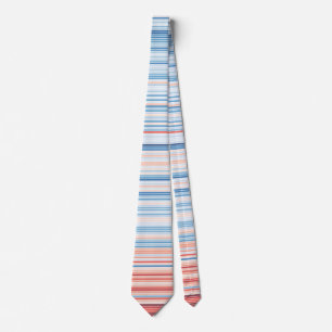 Cravate Climate Stripes Krawatte Deutschland 1881-2019