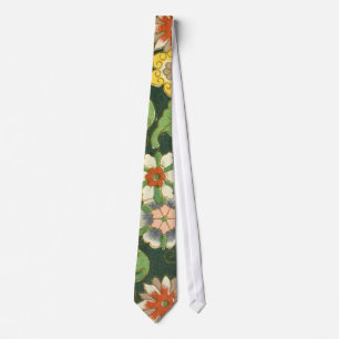 Cravate Cloisonne Chine Patter Asiatique Oriental