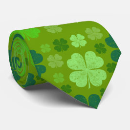 Cravate Clovers verts, Lucky Clovers, Saint Patrick's Day