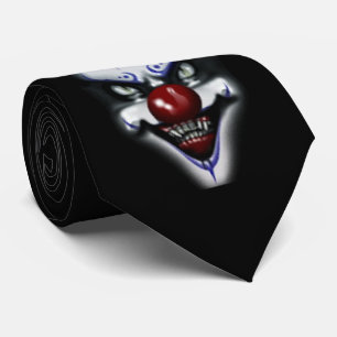 Cravate Clown effrayant