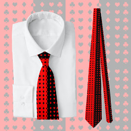 Cravate Clubs, pique, coeur, diamants - cool
