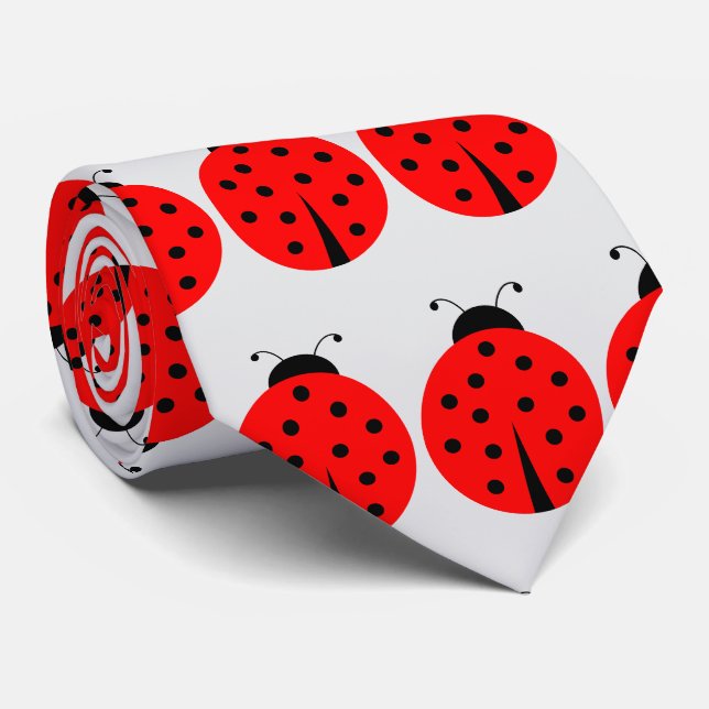 Cravate Coccinelle Design (Roulé)