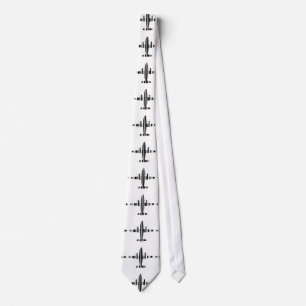 Cravate CODE BARRE AVION Motif de code-barres Jetstream De