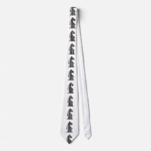 Cravate Code barre de motif de pièce d'échecs CHEVALIER De