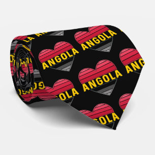 Cravate Coeur angolais, I Love Angola