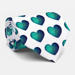 Cravate Coeur hitech bleu