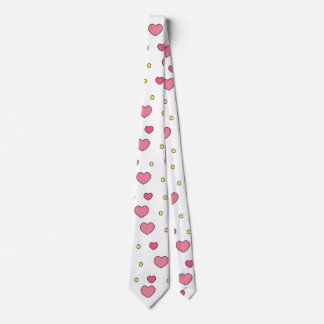 Cravate coeur mixte motif valentine's day