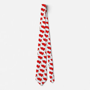 Cravate Coeurs Heureuses Saintes-Valentin