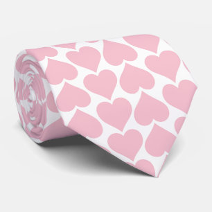 Cravate Coeurs roses Motif, Romantique, Amour