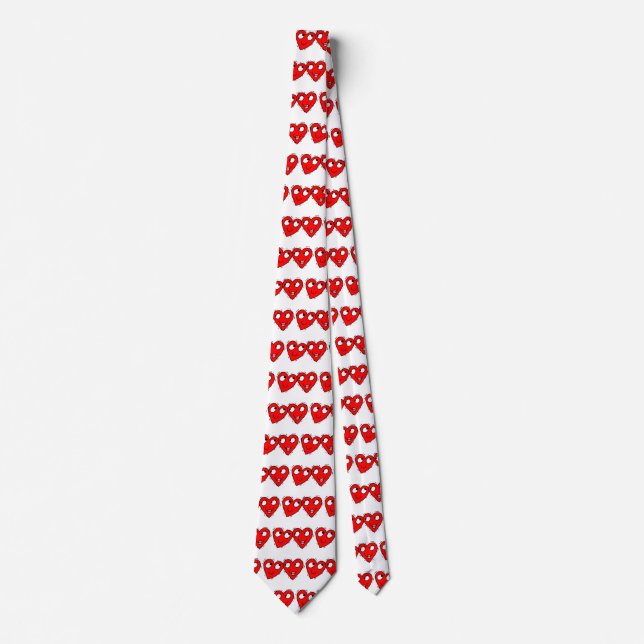 Cravate Coeurs Valentin en amour (Devant)