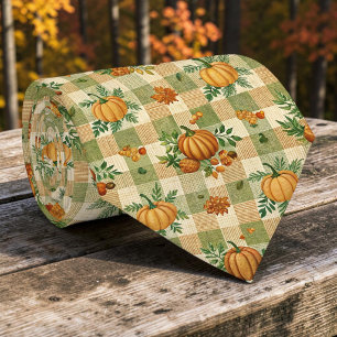 Cravate Col Automne Citrouille Foulard