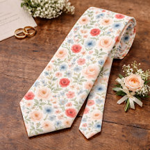 Col élégant et chic avec des roses florales pastel