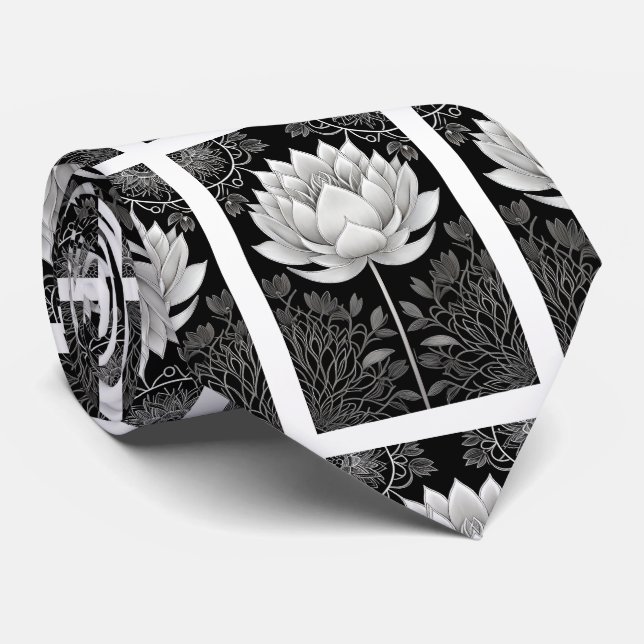 Cravate Colier de gentleman | Nœud papillon floral pour ma (Roulé)