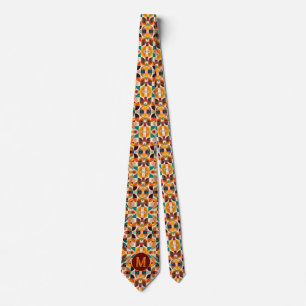 Cravate Collection Carré Abstraite Retro tendance