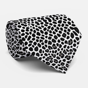 Cravate Collection Luxe White Leopard Elégante