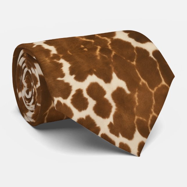 Cravate Collection tendance Vache Faux Cuir Elégante (Roulé)