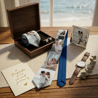 Cravate Collezione di 5 foto personalizzate per la famigli