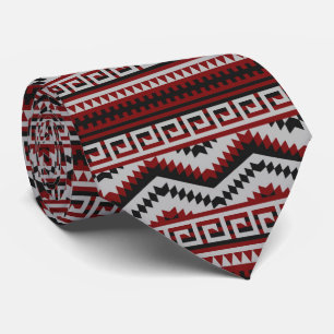 Cravate collier cool aztec motif tribal 