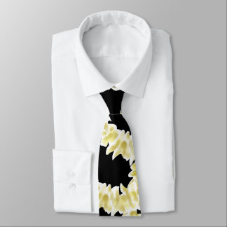 Cravate Collier Élégant de Plumeria Blanc Hawaïen Floral