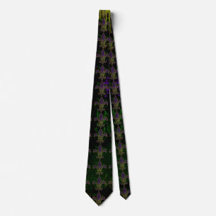 Cravate Collier Mardi Gras Grunge