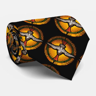 Cravate Colombe en verre souillé