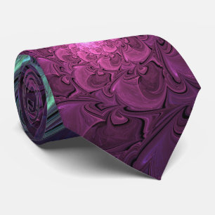 Cravate Coloré brillant Art Abstrait Fractal moderne