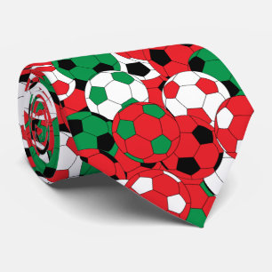 Cravate Coloris de football couleur de Noël Collage de bal