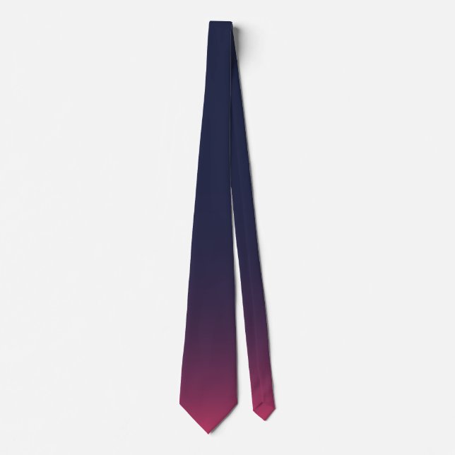 Cravate con gradiente de Azul, Violeta y Rosa (Devant)