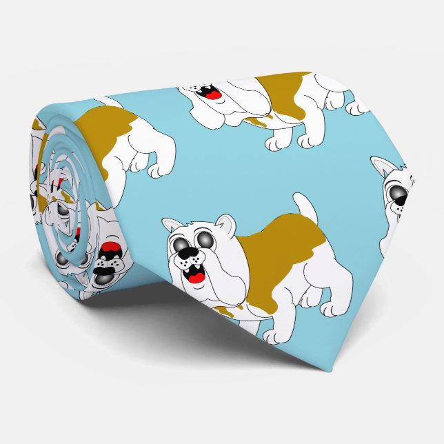 Cravate Conception de Bulldog britannique (Roulé)