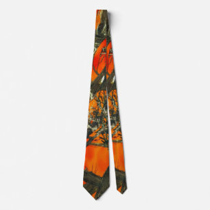 Cravate Conception de camouflage orange