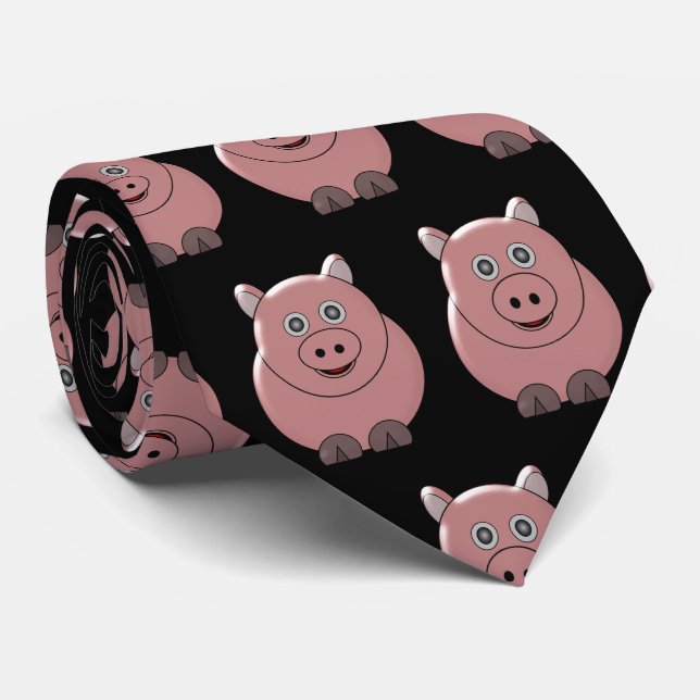 Cravate Conception de cochon (Roulé)