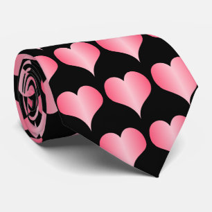 Cravate Conception de cœurs roses